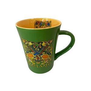 Celtic Ireland  Irish Scroll Work Design Coffee Tea Mug Cup Colorful
